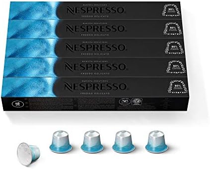 Amazon.com: Nespresso Original Line Café helado, Freddo Delicato, 1.35  onzas, 10 cápsulas (paquete de 5)