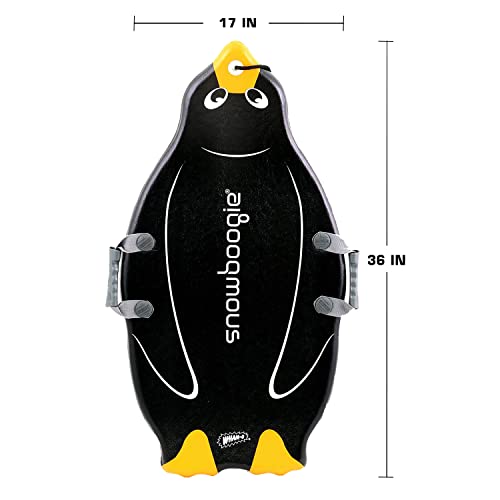 Snowboogie Wham-O Animal Sled 36" | Single Rider Snow Foam Sleds | Pe Foam Sled With Soft Handles | Slick Bottom For Speed & Control | Snow Sledding For Adults & Children (Penguin) #TOP1