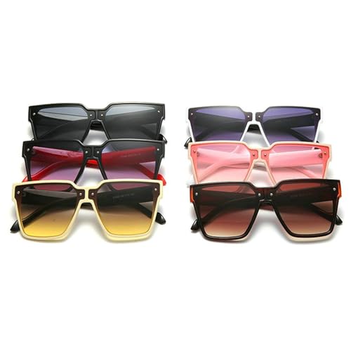 COTIA Retro Fashion Oversized Square Sunglasses Women Vintage Sun Glasses Men Rectangle Design Trending Rivets Punk Eyewear3