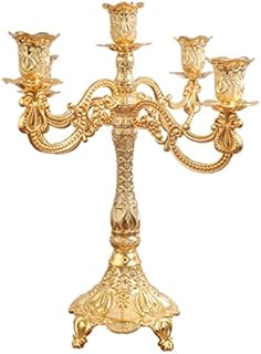 Tbkoly Nordic Style Candelabra Candle Holder Candlestick Elegant Candle Stand Crafts for Wedding Pillar Candle Bedroom Celebration Decoration, 25cmx30.5cm (Size : 25cmx30.5cm)