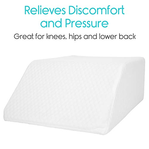Xtra-Comfort Leg Elevation Pillow For Sleeping, Swelling, Post Surgery - Memory Foam Bed Wedge Pillow- Support Cushion For Pregnancy, Leg, Foot Rest #TOP7