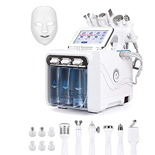 LYAZFC 7 en 1 Hydratante Machine De Beauté À L'oxygène D'hydrogène Machine de Microdermabrasion Diamant Nettoyer Visage Faciale Peau Soins Jet Peler...