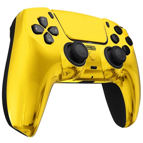 Image of Custom Controllerzz Custom Wireless Controller Compatible with PS5 - Multiple Designs Available (Gold Chrome)