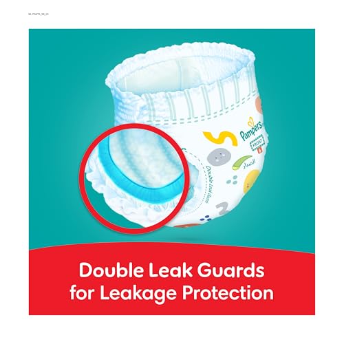 Pampers Rash Protection Pants Diapers, Size 6, 16+kg, +50% Aloe Vera Lotion, 360° Leak-Free Fit for up to 100% Leakage Protection, Giga Box, 168 Count