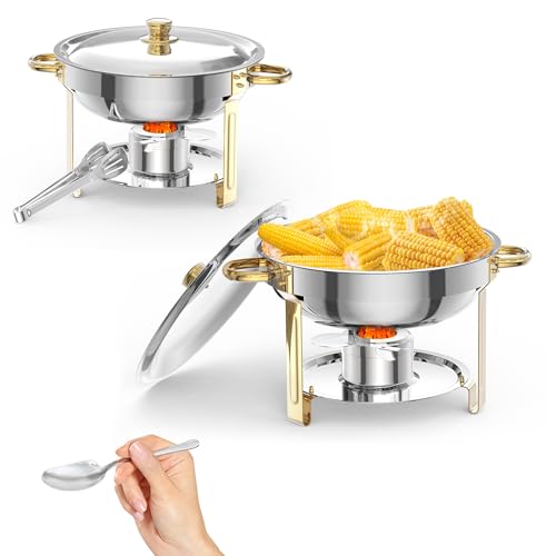 2-Pack 5 QT Chafing Dish Buffet Set
