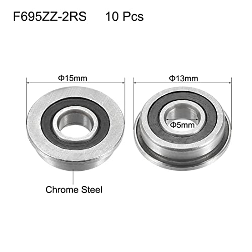 Rodamientos F695-2RS de 5x13x4 mm para impresoras 3D y robótica casera 2