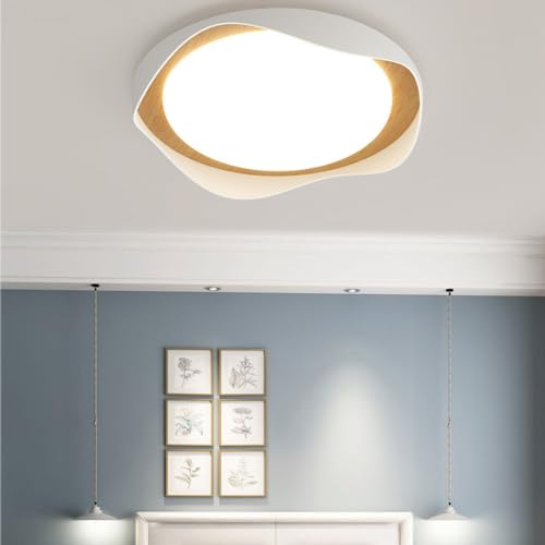 Plafonnier LED moderne blanc 40 cm pour éclairage de chambre