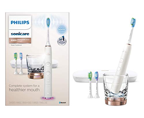 Philips Sonicare DiamondClean Smart 9300 Rechargeable Electric Toothbrush, Rose Gold HX9903/61