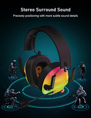 image for SENZER SG500 Surround Sound Pro Gaming Headset with Noise Cancelling M