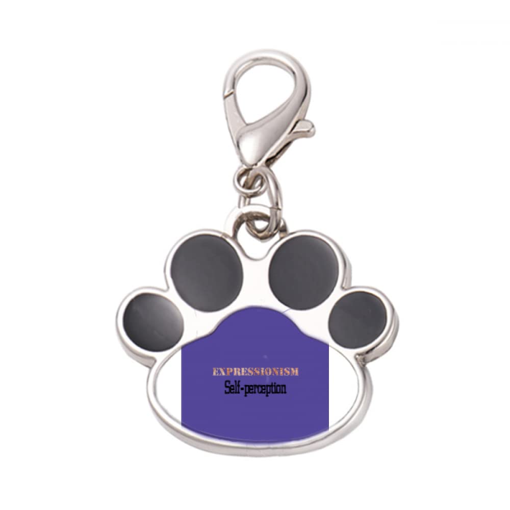 N/A Expressionism Innovation Art Pet Tag Keychain Dog Cat ID