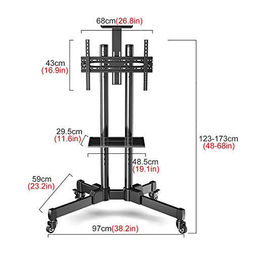 Soporte universal móvil con ruedas para TV 32-70 pulg miniatura 2