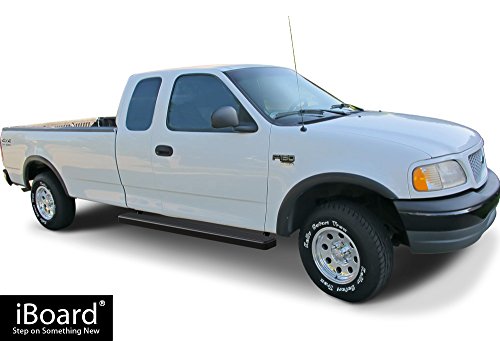 Aps Ibfz4991 Black 5" Running Board (Iboard Third Generation, For Selected Ford F-150/F-250 Light Duty Super Cab, Aluminum) #TOP5