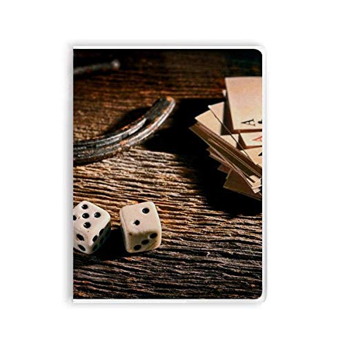 Carnet de notes dés de poker à couverture souple idée cadeau originale pour anniversaire