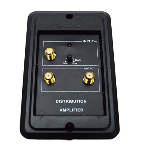 Indoor Outdoor High Gain Signal Amplifier HDTV VHF UHF FM Channel Boost