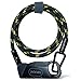 PRCCA しなやかワイヤーロック, 高強度3層構造 ダイヤル式, スチール/UHMWPE素材, 6mm x 100cm, 自転車/バイク用, 120g, 盗難防止
