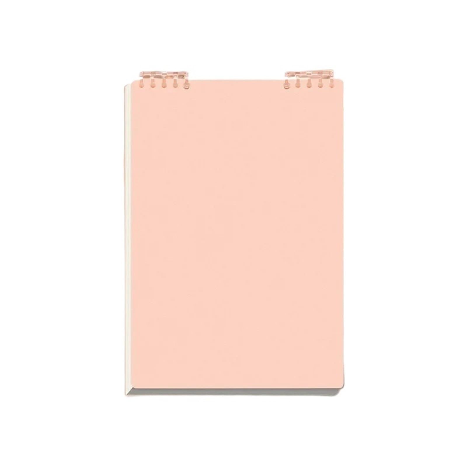 Papier ligné épais de cahier à spirale vertical rose