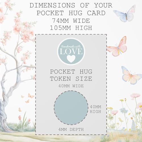 Maise & Rose Thinking Of You Pocket Hug For Friend | Thinking Of You Gift | Sympathy Gift | Comforting Gift | A Little Pocket Hug Token For Friend | TOYF