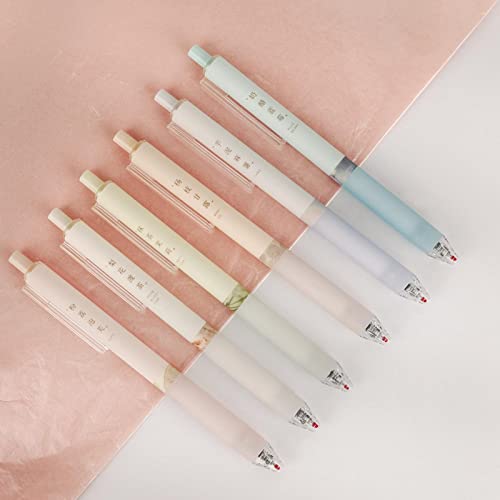 joyxiwa 4 peças ponta fina 0,5 mm caneta neutra de secagem rápida de desenho animado bonito desenho