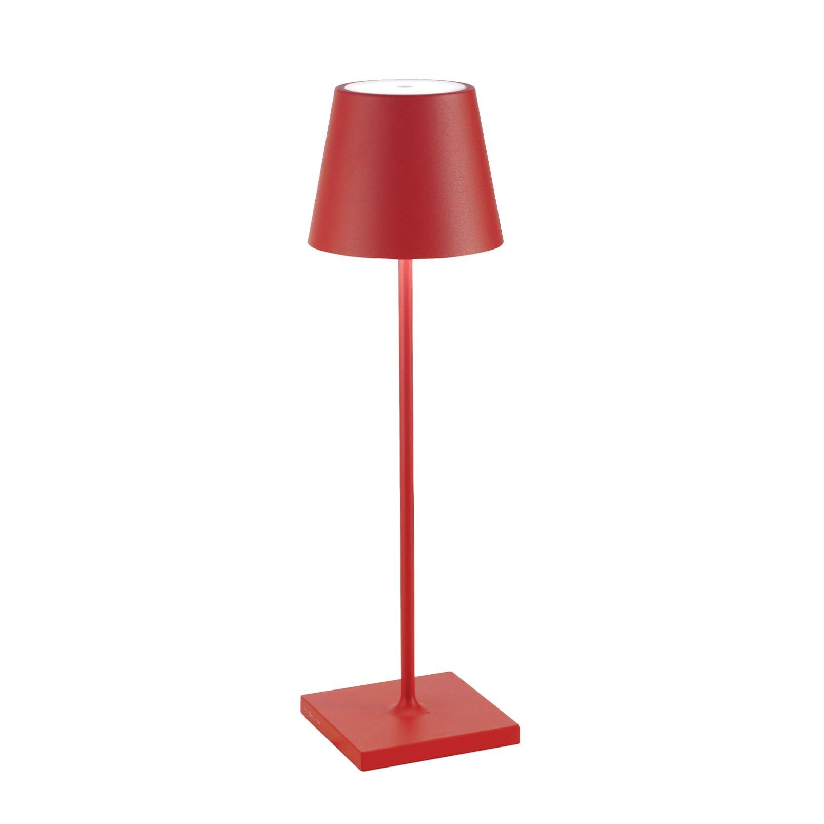 Lampada Poldina Pro Tavolo Rosso