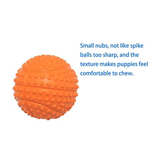 Volacopets Dog Squeaky Toys Squeaky Balls For Small Dogs, Fetch Balls For Puppy, Orange, 3Pack #TOP6