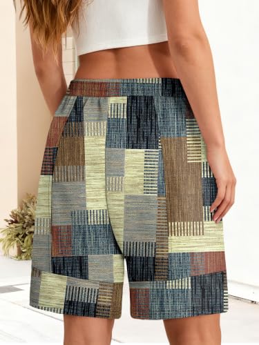 KISSMODA Women Bermuda Sweat Shorts High Waist Pockets Summer Lounge Workout Shorts — view 4