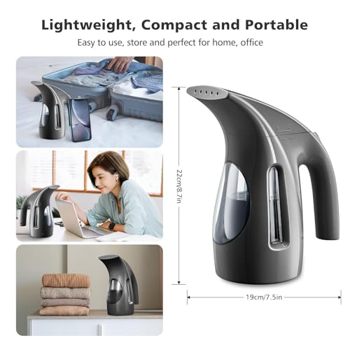 image for HiLIFE Steamer for Clothes, Portable Handheld Design, 240ml Big Capaci
