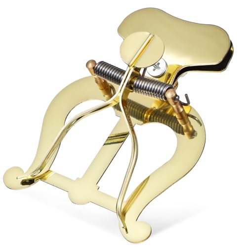 FAVOMOTO Trombone Lyre Sheet Music Holder, Adjustable Marching Clamp-On Lyre Lightweight Marching Lyre Replacement Saxophone Marching Lyre Instrument Accessories Music Flip for Marching Band