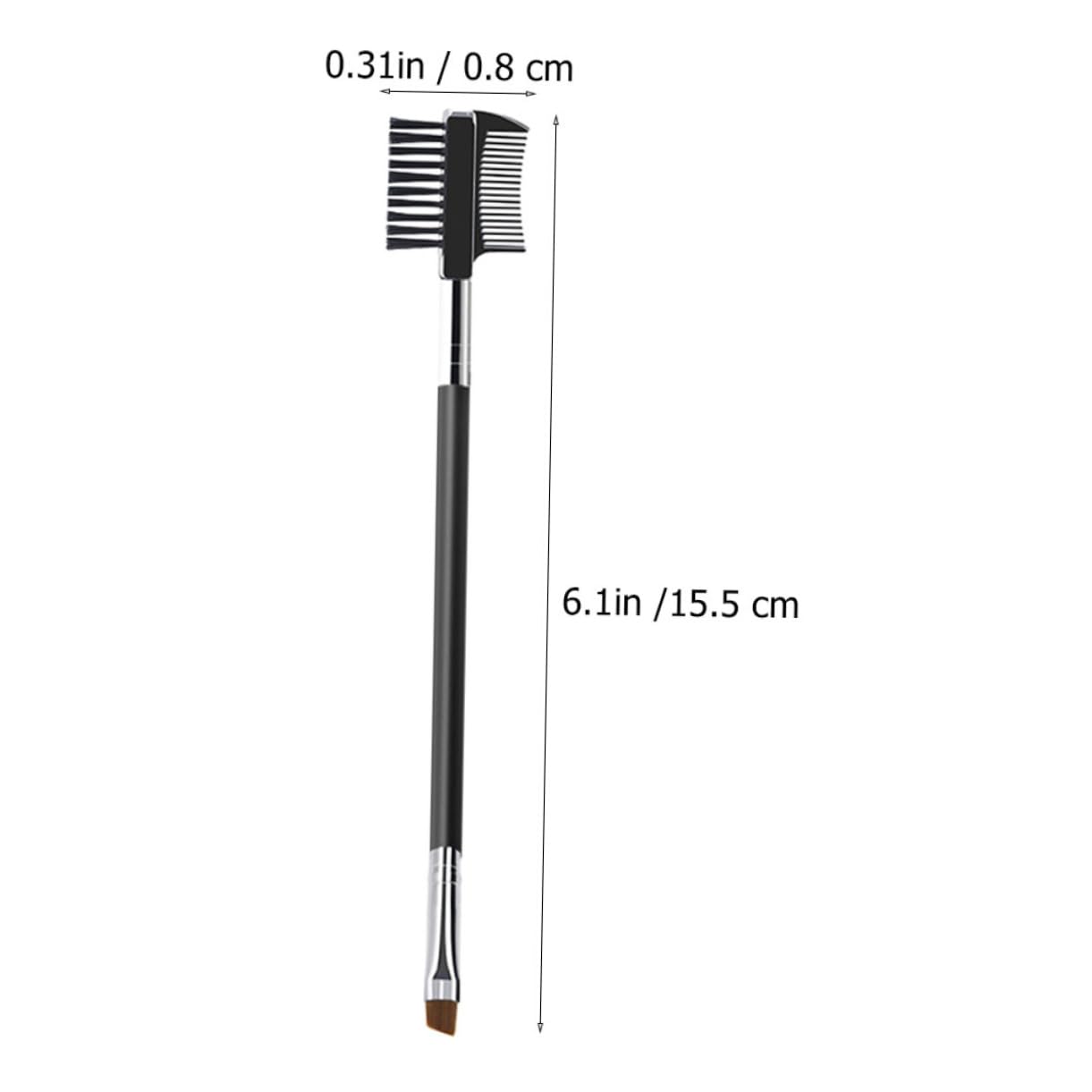 MUSISALY Eyebrowbrush Double-ended Eyebrow Brush Set 3pcs Makeup Brush Comb Portable Beauty Tool for Natural Tidy Brows