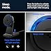Spigen for MagSafe Charger, Qi2 Wireless Cooling Fan 15W OneTap Pro 3 Cryomax (MagFit) Compatible with iPhone 17/16/15/14/13/12 Pixel 10 Pixelsnap and More, Sleep Friendly Light - Black (Stand)