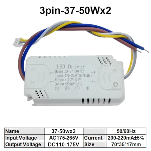 Transformateur non isolé LED driver tri-couleur avec connecteur 2Pin pour éclairage fixe