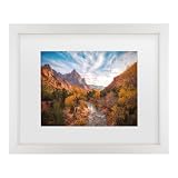 Trademark Fine Art Framed Wall Art - Michael Zheng 'Watchman Sunset' Wall Decor with Matted Frame