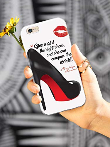 Inspired Cases - 3D Textured Iphone 6/6S Case - Rubber Bumper Cover - Protective Phone Case For Apple Iphone 6/6S - Marilyn Monroe Shoes Diva #TOP1