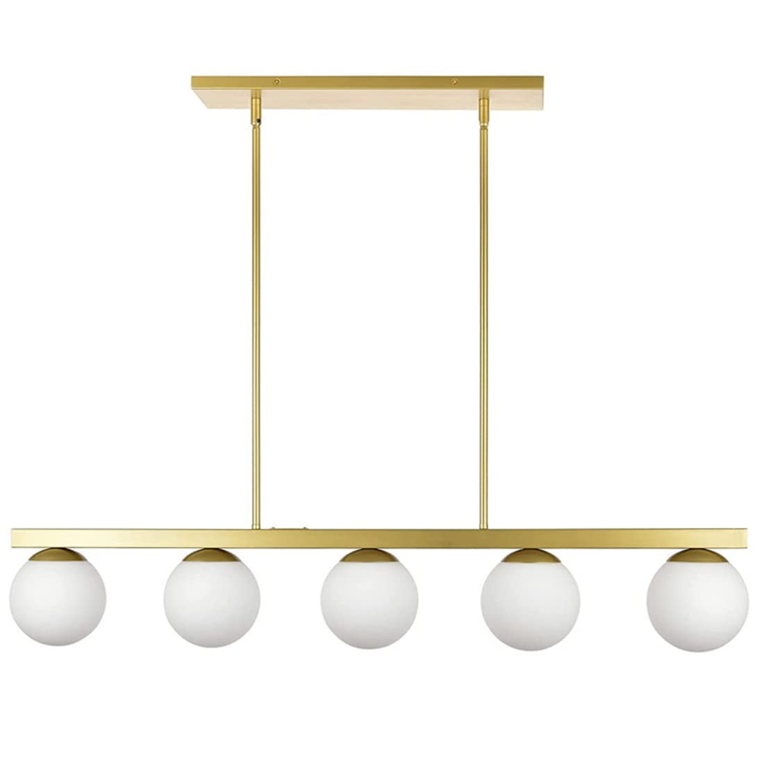 FZQSXAZU 5-ht Globe Sputnik Chandelier Gold Large Chandeliers Pendant hts Magic Bean Molecular Ceiling Hanging hting, Modern Linear for Living Dining Room Farmhouse (Gold, 5-ht)