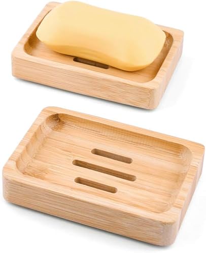 Mutsitaz 2 Pcs Bambou Naturel en Bois...