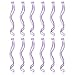 SWACC 12 Pcs Curly Wavy One Color Party Highlights Clip on in Hair Extensions Colored Hair Streak Synthetic Hairpieces (Lilac Purple)