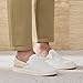 RIUGA Men's Slip-On Loafers with Arch Support - Collapsible Heel Casual Walking Fashion Sneakers for Men, Lightweight Breathable Mesh Comfort Shoes Bone