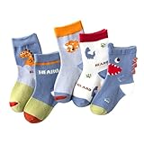 MINLIU Dinosaurier Kinder Socken - 5...