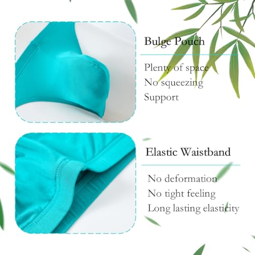 JINSHI Men's Bamboo Viscose Underwear Briefs Mens Sexy Low Rise Ball Pouch Underwears Full Coverd Tagless Brief3