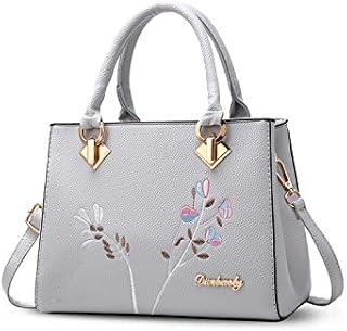 NICOLE&DORIS Retro Women Top Handle Handbags Tote Purse Shoulder Bag Crossbody Bag PU Leather