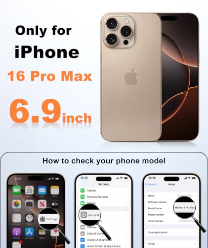 Image of FNTCASE for iPhone 16 Pro-Max Case: Translucent Desert Gold Fit for MagSafe