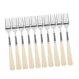 Photo Gallery aboofan 10 pezzi forchette da tavola in inox con effetto ceramica forchettine piccole per antipasti frutta e pasta leggere e facili da per Photo Gallery aboofan 10 pezzi forchette da tavola in inox con effetto ceramica forchettine piccole per antipasti frutta e pasta leggere e facili da per