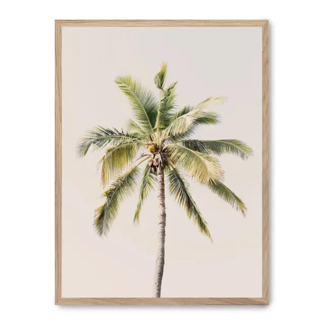 Cuadro palm tree and sky ii tableau grand format anti reflet salon lumineux