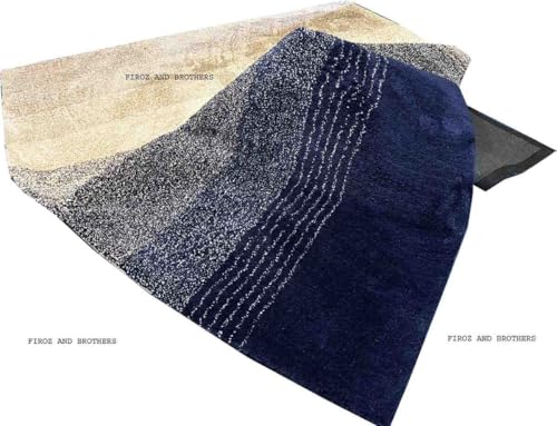 Image of F & B Rugs Luxurious Luck high Density Thick & Soft Shaggy Carpet Microfiber 2 Inch Pile Height 7 x 10 feet