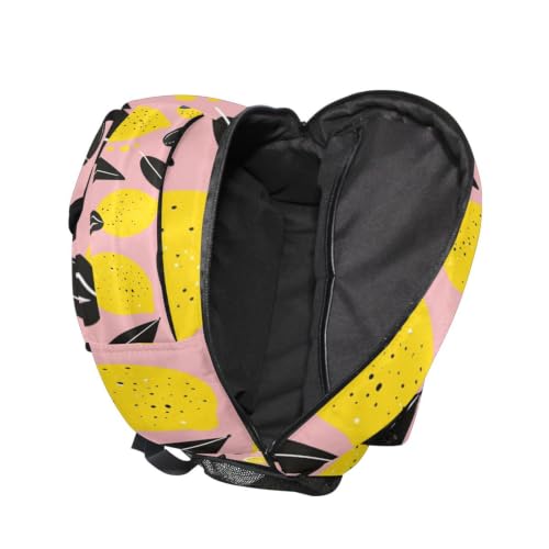 Cartable étudiants citrons rose pour alléger le dos des écoliers