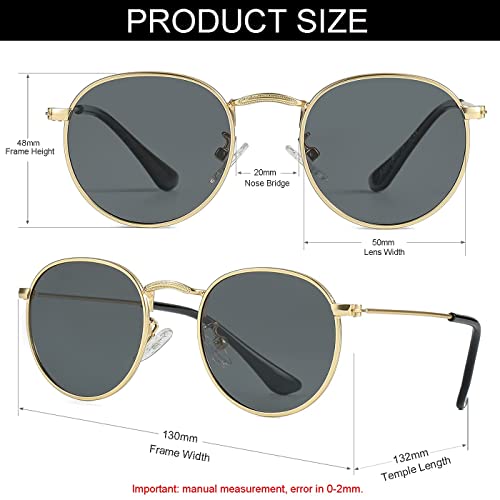 Image of Kids Polarized Sunglasses Classic Metal Frame for Baby Boys Girls Age 0-18