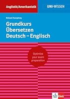 Uni-Wissen Anglistik /Amerikanistik: Uni-Wissen, Grundkurs Übersetzen Deutsch-Englisch (Uni Wissen) 3129390308 Book Cover