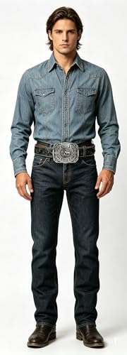 Image of Moranse Cross Cowboy Kneeling Prayer Horse Zinc Alloy Belt Buckles