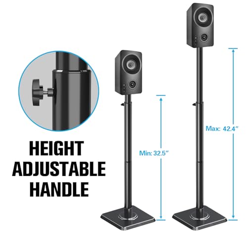 Mounting Dream HM5402-1 Speaker Stands - Height Adjustable Speaker Stand thumb #1