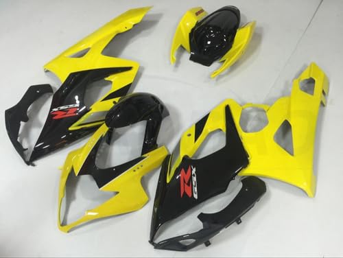 baobaohu Fairings Kit Motorcycle For GSXR1000 K5 2005 2006 GSXR 1000 05 06 GSX R1000 K5 Fairing Kit Bodywork ABS Injection (Yellow Black) 059LL