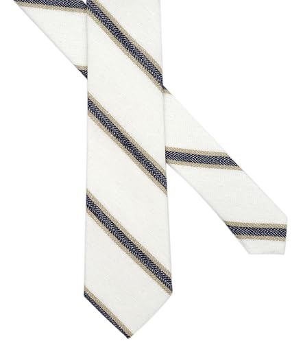 Image of BELLUNO Men's 2.5 inch Skinny Solid Cotton Linen Ties